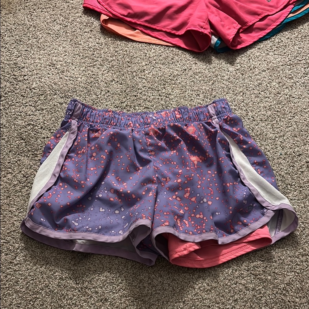 Purple and Pink Champion Athletic Shorts